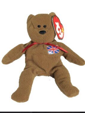 Vintage‎ 1999 McDonald's Ty Britannia the Bear Plush in package SEALED